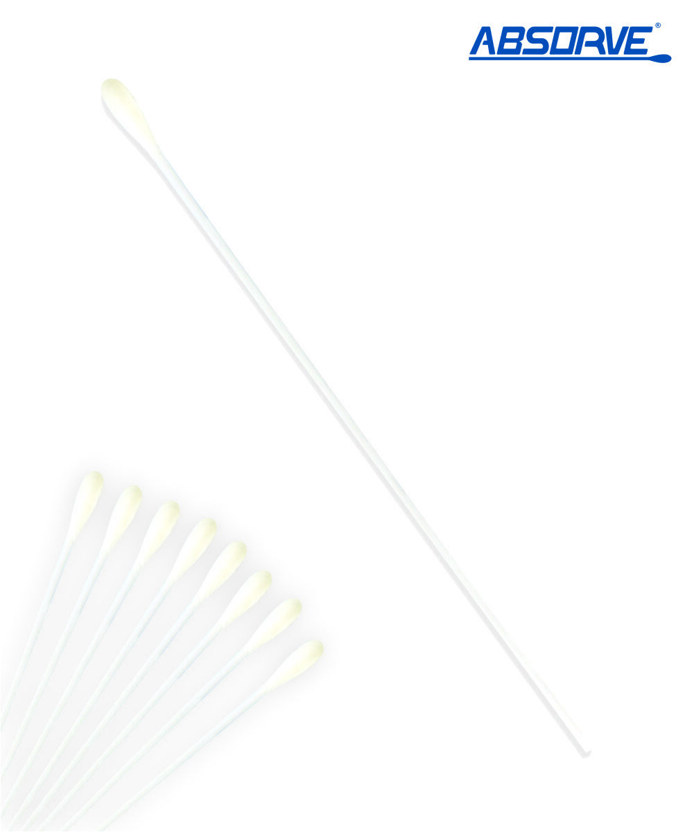 Swab para coleta de amostras haste de plástico ponta rayon